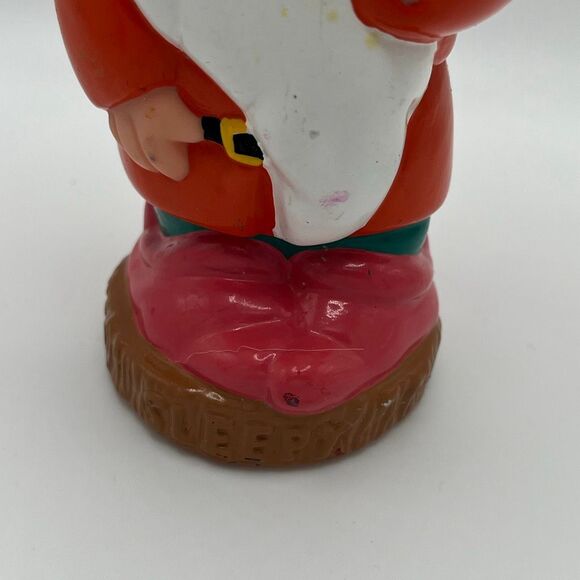 Vintage Snow White & The 7 Dwarfs Sneezy and Sleepy Rubber Squeaky 6” Toys Figur - Picture 7 of 13
